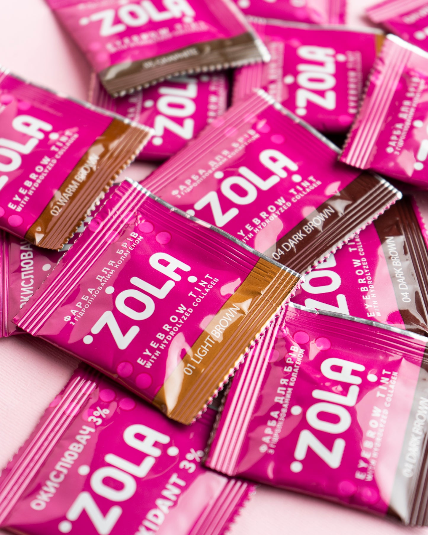 ZOLA Set of Eyebrow Tint With Collagen Sachet 5x5 ml