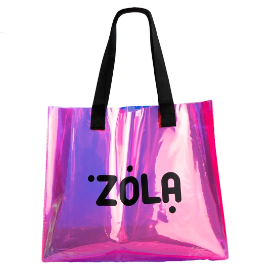 ZOLA Pink Holographic Shopper Bag