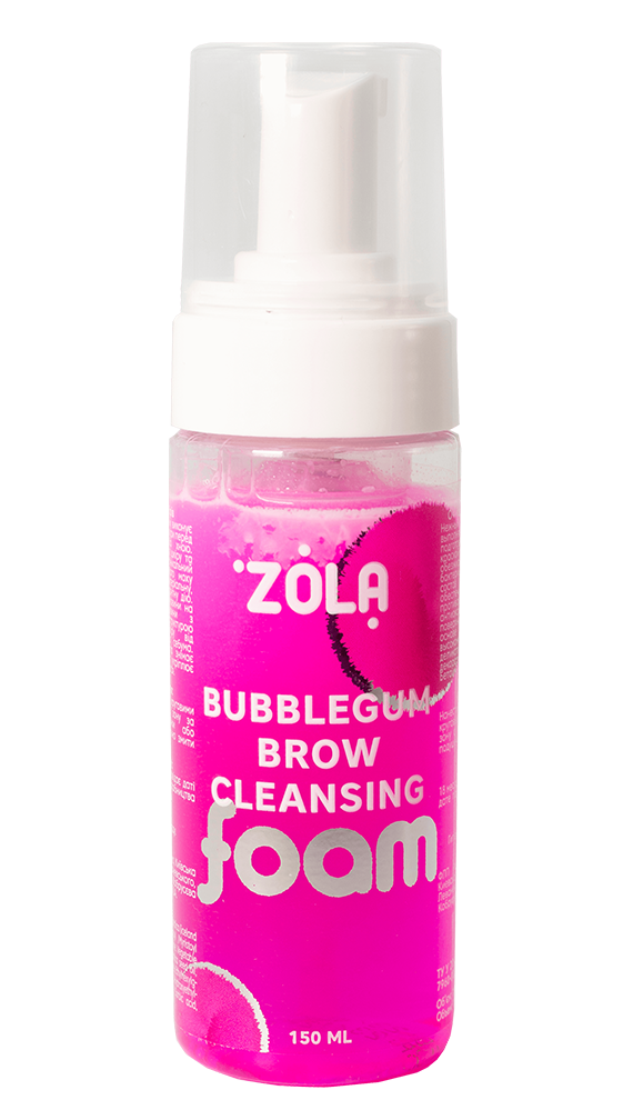 ZOLA Reinigungsschaum für Augenbrauen, Rosa Bubblegum Brow Cleansing, 150 ml.