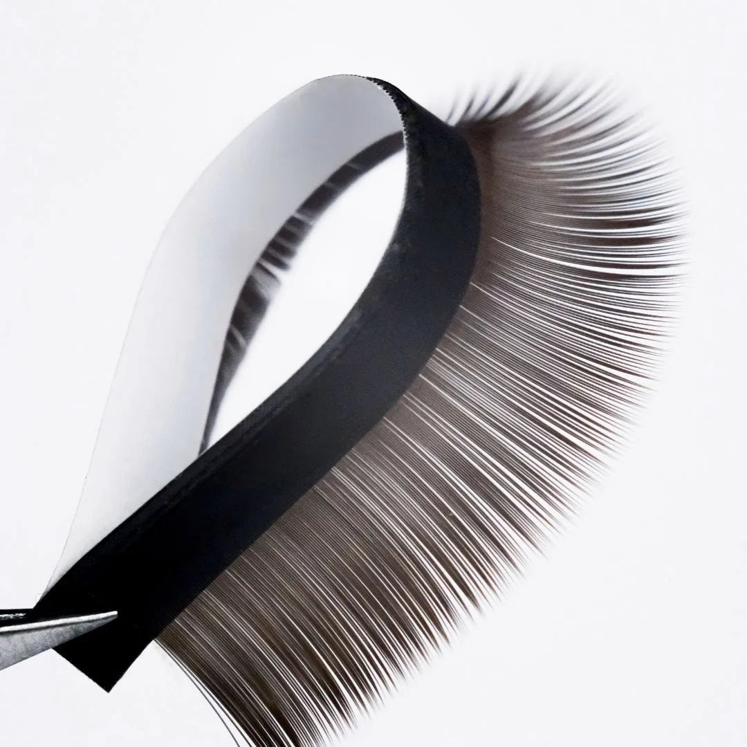 Wimpern für Wimpernverlängerungen „Dunkle Schokolade“, Divochi Air MIX