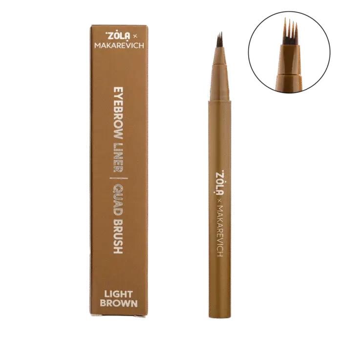ZOLA x Makarevich Eyebrow Liner with Quad Brush Brown