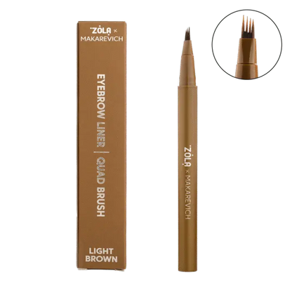 ZOLA x Makarevich Eyebrow Liner with Quad Brush Brown