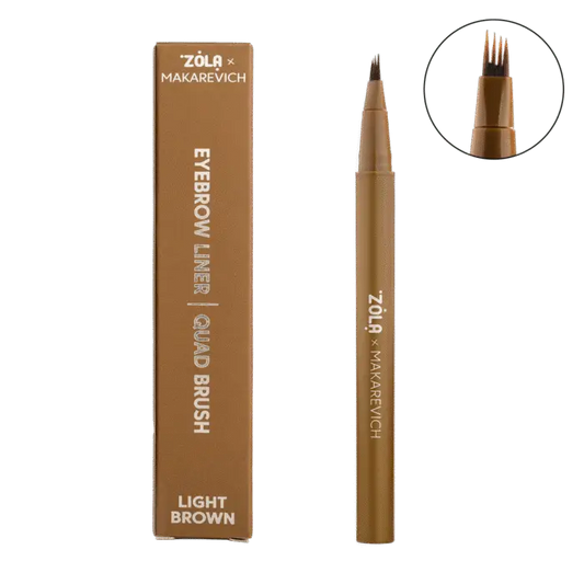 ZOLA x Makarevich Eyebrow Liner with Quad Brush Brown