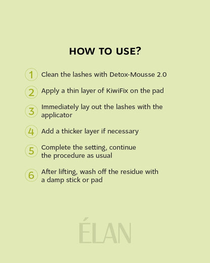 ELAN professional line KiwiFix: lash lift fixing balm, 10g