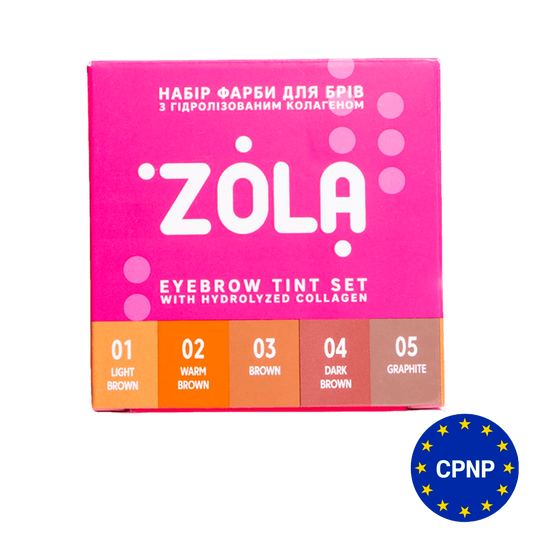 ZOLA Set of Eyebrow Tint With Collagen Sachet 5x5 ml