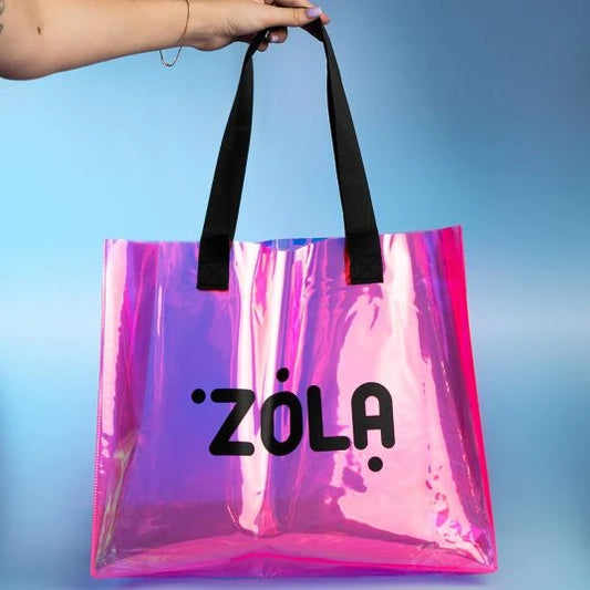 ZOLA Pink Holographic Shopper Bag